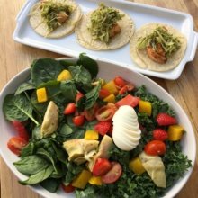 Gluten-free salad from tacos from Greenleaf Chopshop